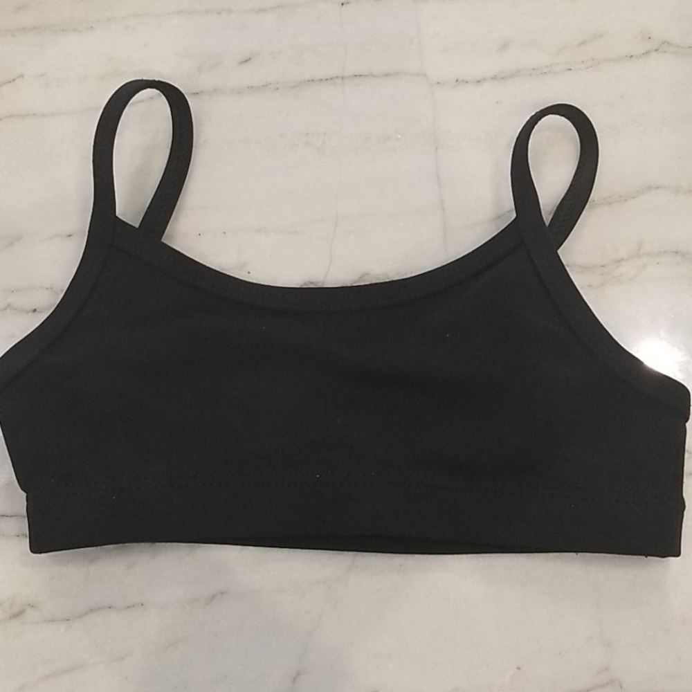 Capezio black bra top